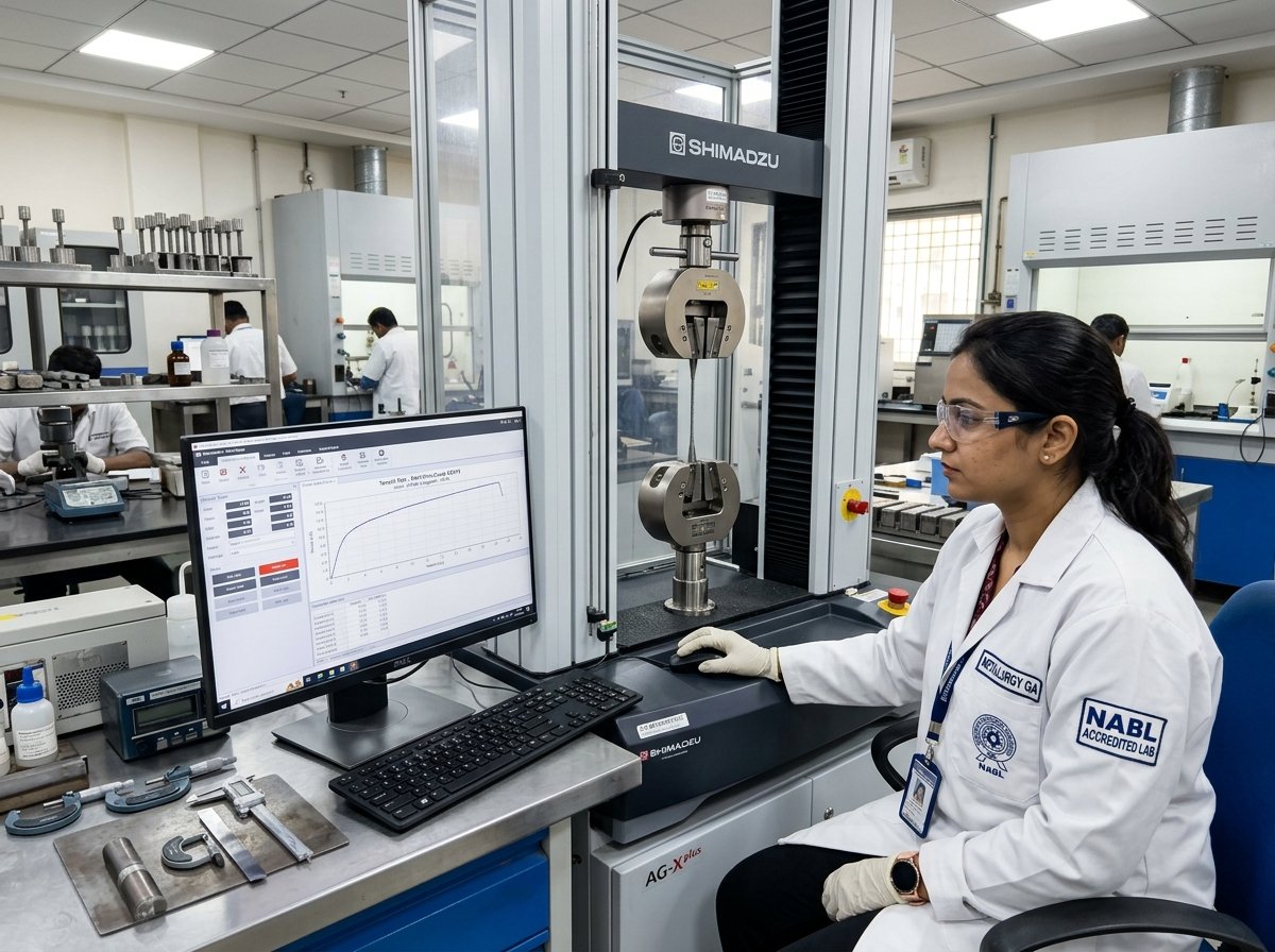 Indian Metallurgist Universal Tensile Testing Lab